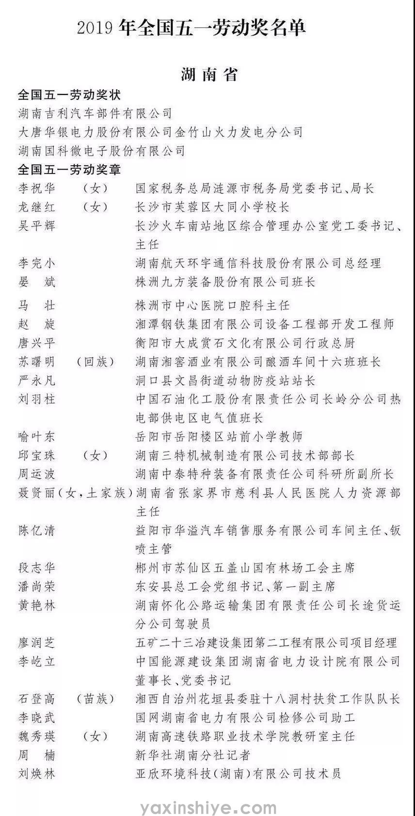 喜讯丨尊龙凯时首页刘焕林荣获“2019年天下五一劳动奖章” (图1)